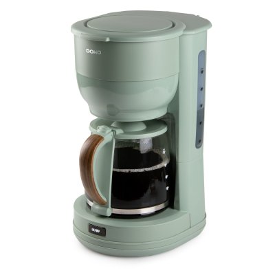 DOMO  Wood You Semi-automatique Machine &agrave; caf&eacute; filtre 1,25 L