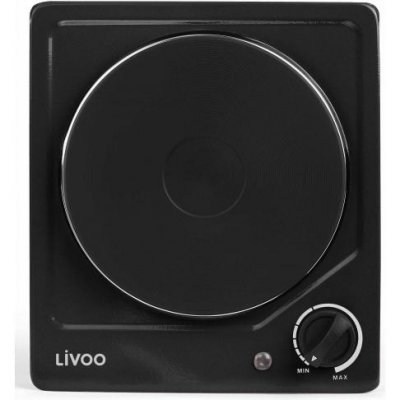 LIVOO Domoclip DOC167N - Plaque chauffante &eacute;lectrique - 1.5 kWatt - noir
