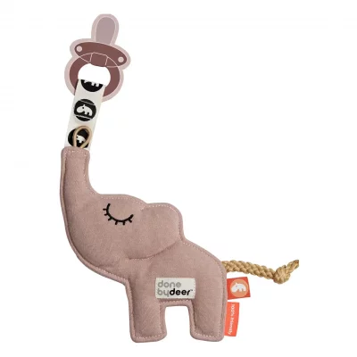 DONE BY DEER  Holder Elphee Pacifier Holder Marron 0 Months