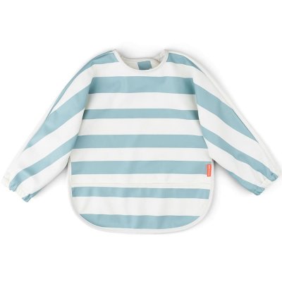 DONE BY DEER  Sleeved Pocket Bib Stripes Bleu