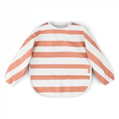 DONE BY DEER  Sleeved Pocket Bib Stripes Orange