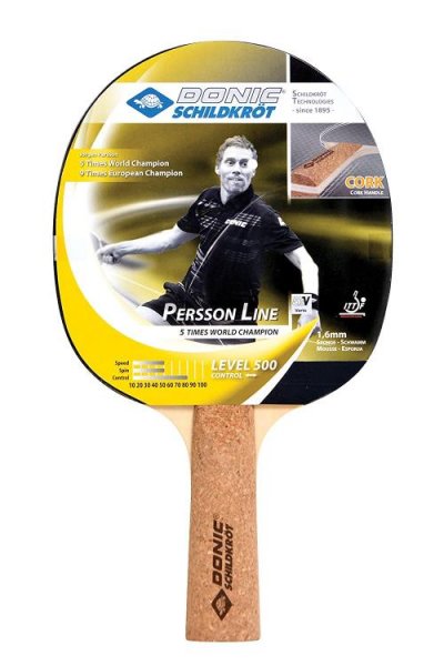 DONIC  Schildkr&ouml;t raquettes de tennis de table Persson 500 noir