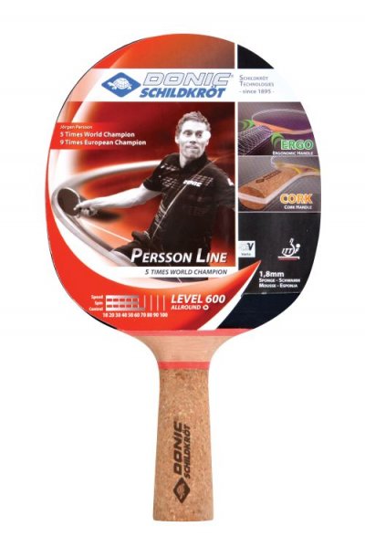 DONIC  Schildkr&ouml;t raquettes de tennis de table Persson 600 noir