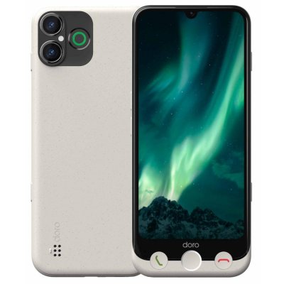 DORO  Aurora A30, 15,5 cm (6.1'), 6 Go, 128 Go, 50 MP, Android 14, Noir, Blanc 380536