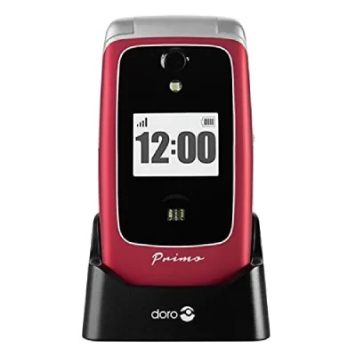 DORO  Primo 418 7,11 cm (2.8"") 110 g Rouge Appareil-Photo de t&eacute;l&eacute;phone