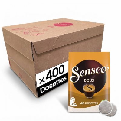SENSEO Dosette  Caf&eacute; Doux - 10 paquets - 400 dosettes compostables