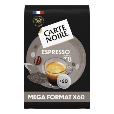 CARTE NOIRE Dosettes de caf&eacute;  expresso - paquet de 60 - 