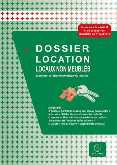 EXACOMPTA Dossier location pour locaux non-meubl&eacute;s - 44E -  - A4