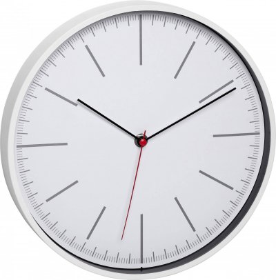 Dostmann 60.3049.02 &agrave; quartz Horloge murale 280 mm x 280 mm x 37 mm blanc