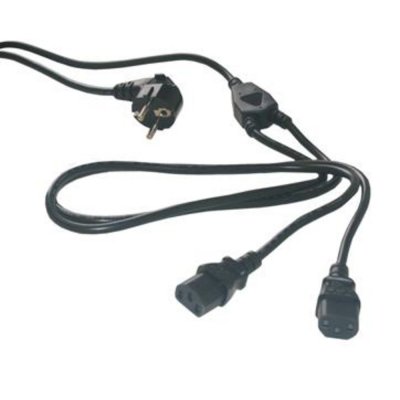 MCL SAMAR Double c&acirc;ble d'alimentation pour PC/moniteur/onduleur - 3 m