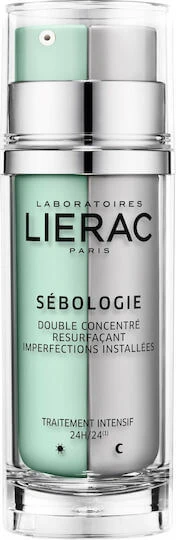 LIERAC Double concentre jour/nuit sebologie  2x15ml