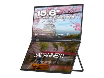 JAPANNEXT Double Ecran Mobile 2 x 15,6 IPS FHD