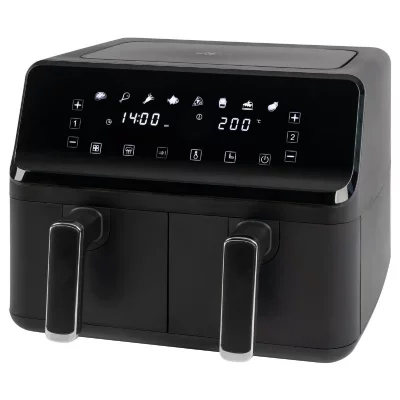 CLATRONIC Double friteuse &agrave; air chaud 8l noir  fr3804h-noir 