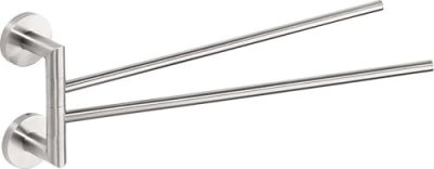 GENERIQUE Double Porte-serviettes pivotant NEO en acier inoxydable 42x16x7cm--