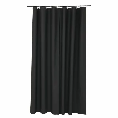 Douceur d'interieur 6rd150nr vitamine rideau de douche peva noir 0,01 x 180 x 200 cm