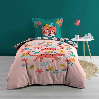 DOUCEUR D INTERIEUR Douceur D'int&eacute;rieur Parure de lit enfant Princesse Tigrella 140x200 cm