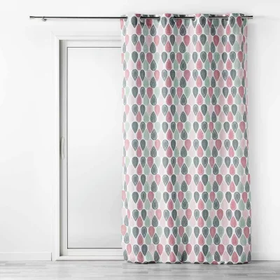 Douceur D'int&eacute;rieur Rideau &agrave; &oelig;illets Palpito rose 140x260 cm