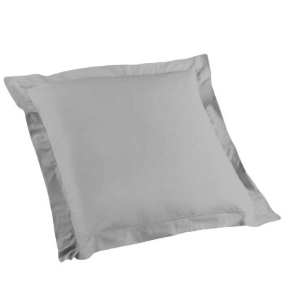 DOUCEUR D INTERIEUR Douceur d'Int&eacute;rieur Taie D'Oreiller, Coton, Gris, 63 x 63 cm
