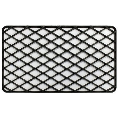 PARIS PRIX Douceur d'int&eacute;rieur Tapis Deco 1740424 Tapis d'Entr&eacute;e Rectangle PVC Noir 34 x 58 cm