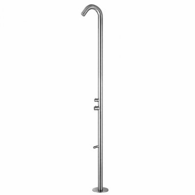 SINED Douche en acier inoxydable avec lave-pieds Quartu 