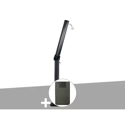 UBBINK Douche solaire 23 L Solaris Xtra + Plancher solaire Anthracite - 