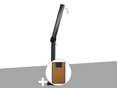 UBBINK Douche solaire 23 L Solaris Xtra + Plancher solaire Bois Teck - 