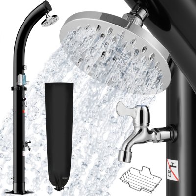 MONZANA Douche solaire de jardin noire Bow 20 L