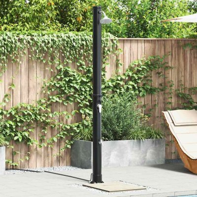 VIDAXL Douche Solaire Ext&eacute;rieure Noir 217 Cm Pvc Et Aluminium 