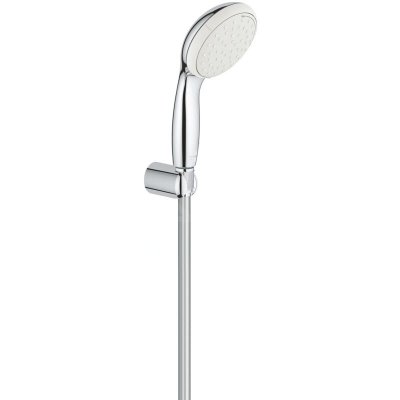 GROHE Douchette TEMPESTA 100 avec support et flexible - Chrom&eacute; 