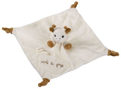 VULLI Doudou avec attache sucette Sophie la girafe  beige