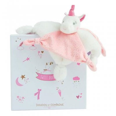 DOUDOU ET COMPAGNIE  Doudou Licorne Rose