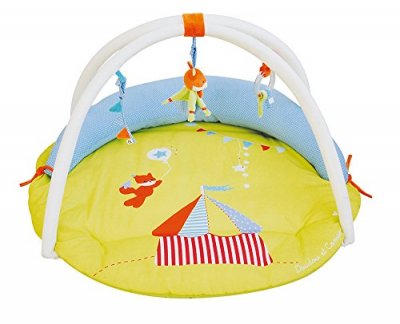 DOUDOU ET COMPAGNIE  - Tapis d'Eveil B&eacute;b&eacute; - Cocon Renard - 90 cm - Jaune - DC3020