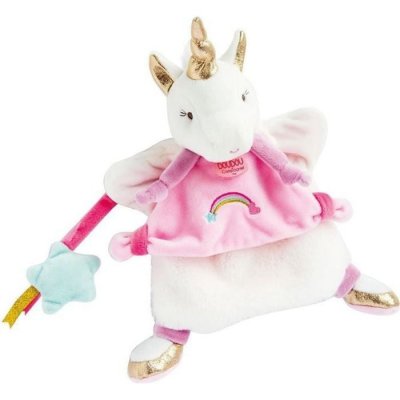 DOUDOU ET COMPAGNIE Doudou marionnette licorne - 
