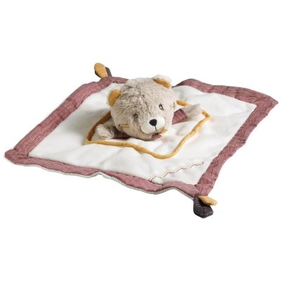 SAUTHON Doudou mouchoir ours timouki  LCDM1