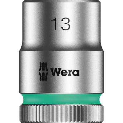 WERA Douille 6 pans ext&eacute;rieurs 13 mm Longueur: 29 mm 05003558001 Propulseur (tournevis): 3/8 (10 mm)