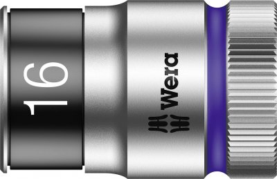 WERA Douille 6 pans ext&eacute;rieurs 16 mm Longueur: 37 mm 05003736001 Propulseur (tournevis): 1/2 (12.5 mm)
