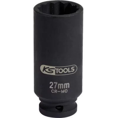 KS TOOLS Douille &agrave; choc sp&eacute;ciale cardans 1/2, longue, 27 mm - 