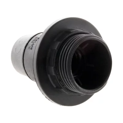 ZENITECH Douille E14 thermoplastique  1 bague noir