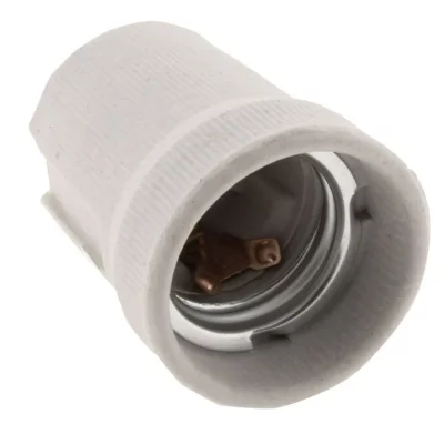 ZENITECH Douille E27 &agrave; vis en porcelaine 
