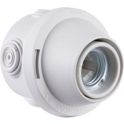 LEGRAND Douille pat&egrave;re plexo culot e27 250v~ - gris - 060152 - 