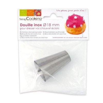SCRAPCOOKING Douille p&acirc;tisserie nox &Oslash;18 mm Gris &reg;