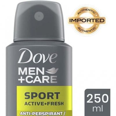 DOVE  Men+Care Sport Active Fresh D&eacute;odorant Vaporisateur 250 ml