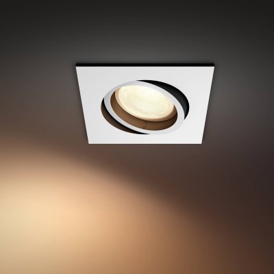 PHILIPS HUE Downlight led carr&eacute; rgbw  white color centura 6w blanc