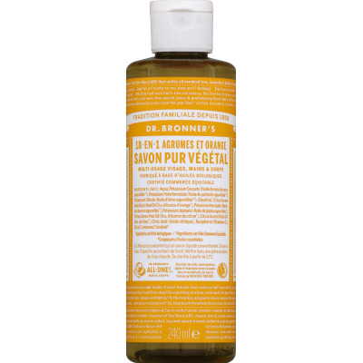 DR. BRONNER S Dr Bronner's - Dr Bronner's - Savon liquide Agrumes Orange 240ml