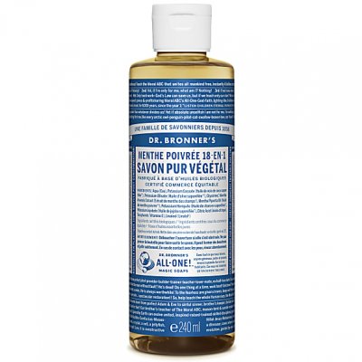 DR BRONNERS Dr. Bronner's - Savon Liquide de Castille - Menthe poivree - 236ml