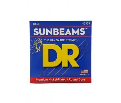 DR STRINGS Dr Nmr5-45 - Sunbeam - Nickel Plated, Jeu Guitare Basse, 5 Cordes Medium 45-125