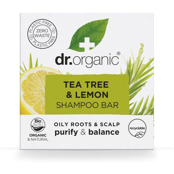 DR. ORGANIC  Arbre Th&eacute; Citron Shampooing Solide 75g