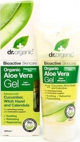 DR. ORGANIC  Gel d'Aloe vera Bio Avec concombre Orme d'Ecosse et