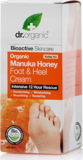 DR. ORGANIC  Manuka Honey Cr&egrave;me pour le Pied et le Talon 125 ml