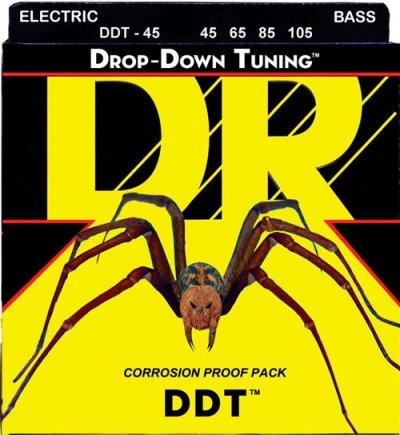 DR STRINGS DR String DDT-45 Drop Down Tuning Jeu de cordes pour guitare basse